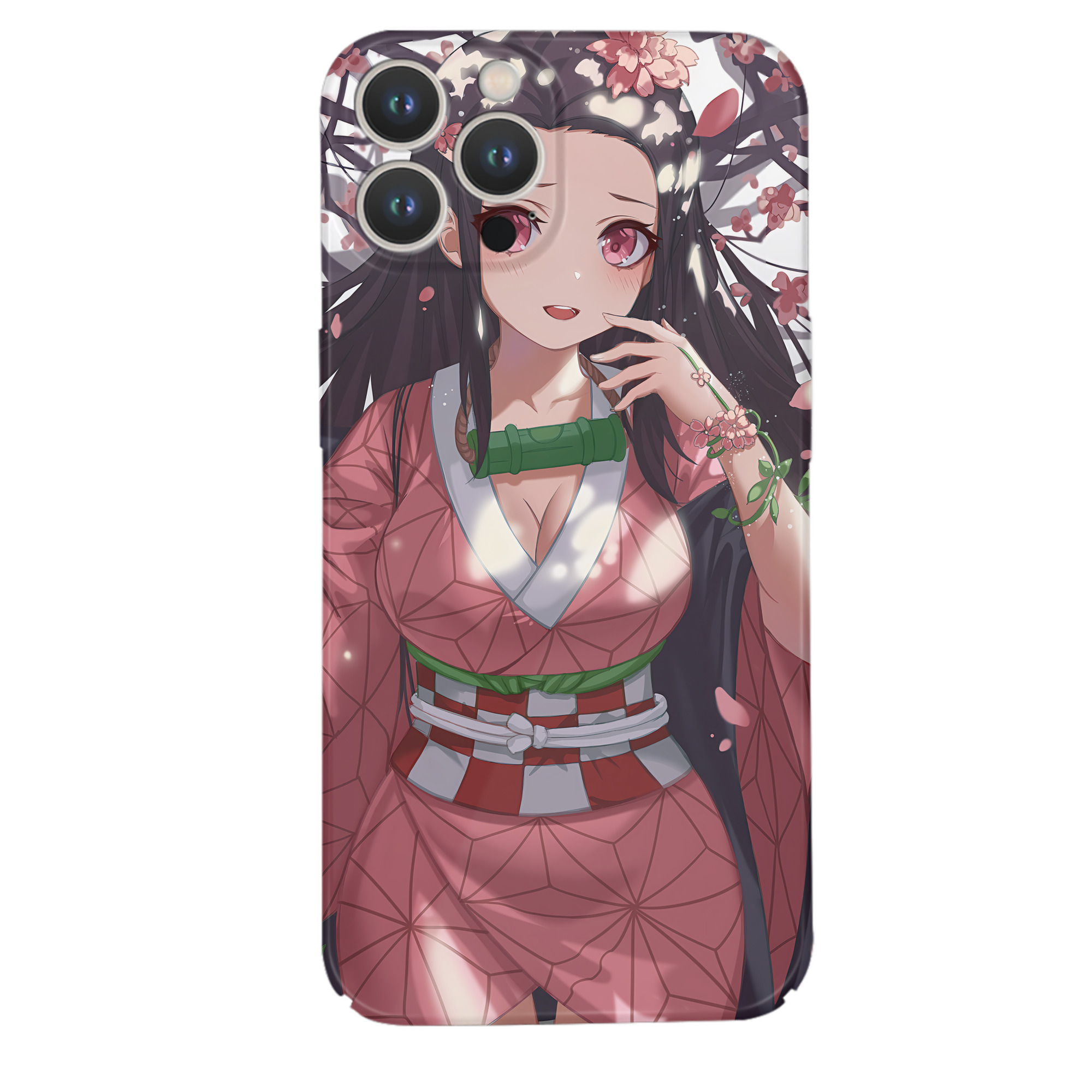 （画像用） 鬼滅の刃（きめつのやいば）竈門 禰󠄀豆子／かまど ねずこ Kamado Nezuko 【iPhone 14シリーズ対応】ハードケース